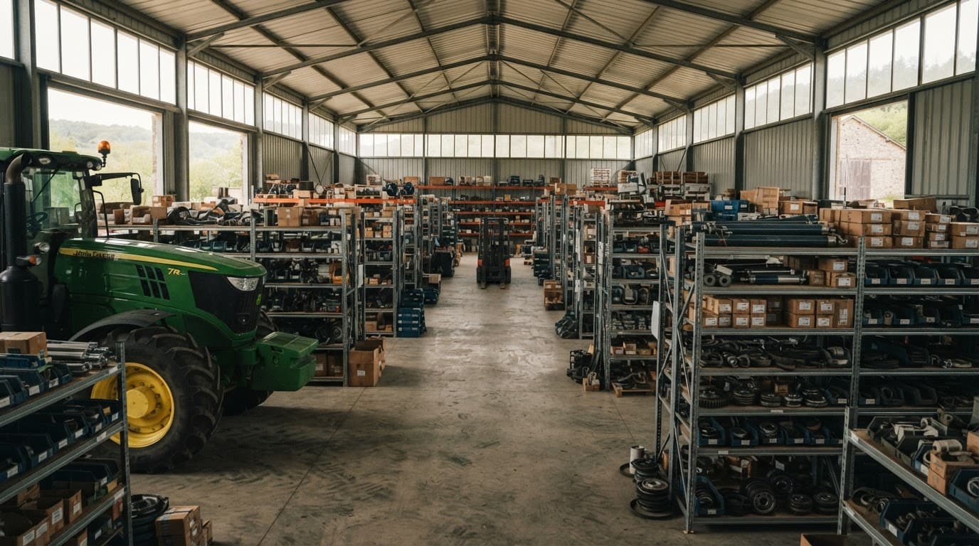 Entrepôt de pièces détachées agricoles ShopAgri à Neuvy-sur-Loire